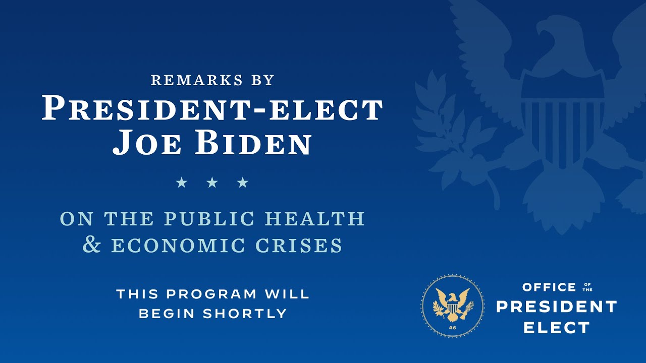 President-elect Biden Announces His American Rescue Plan