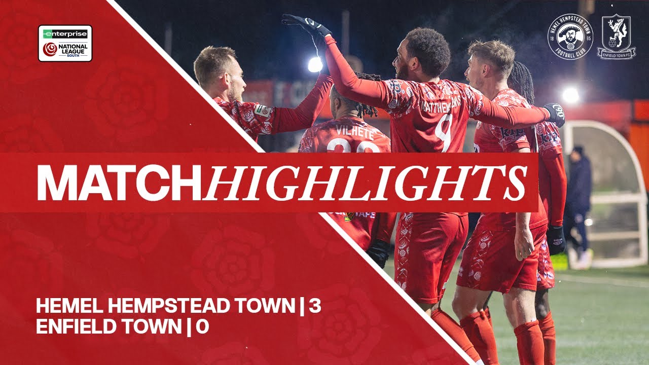 MULTI-CAM MATCH HIGHLIGHTS | Hemel Hempstead Town 3-0 Enfield Town | National League South
