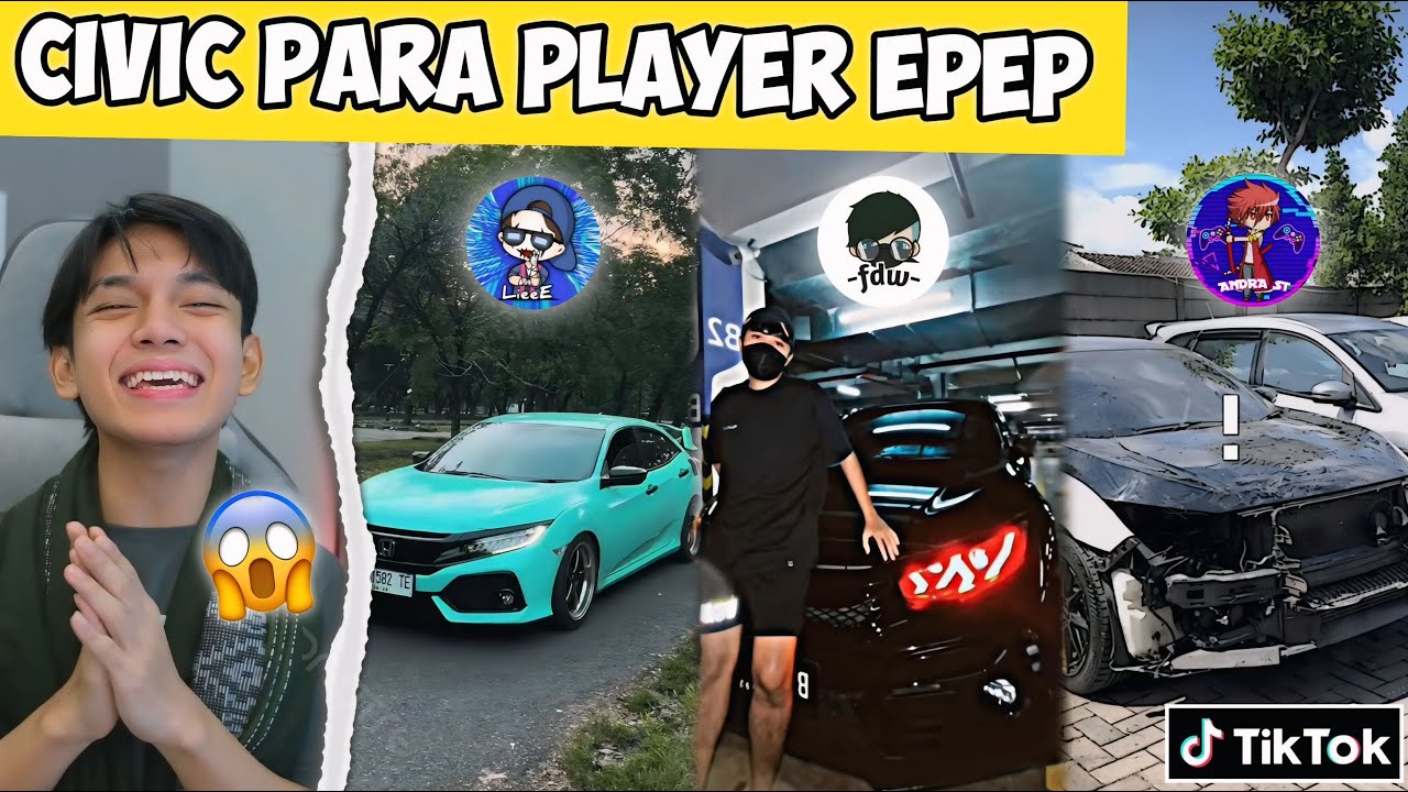 DRAMA ANAK FF UDAH SENGGOL SENGGOLAN KE MOBIL! ADU CIVIC ANDRA VS BSK LIEE VS EFDEWE?😱
