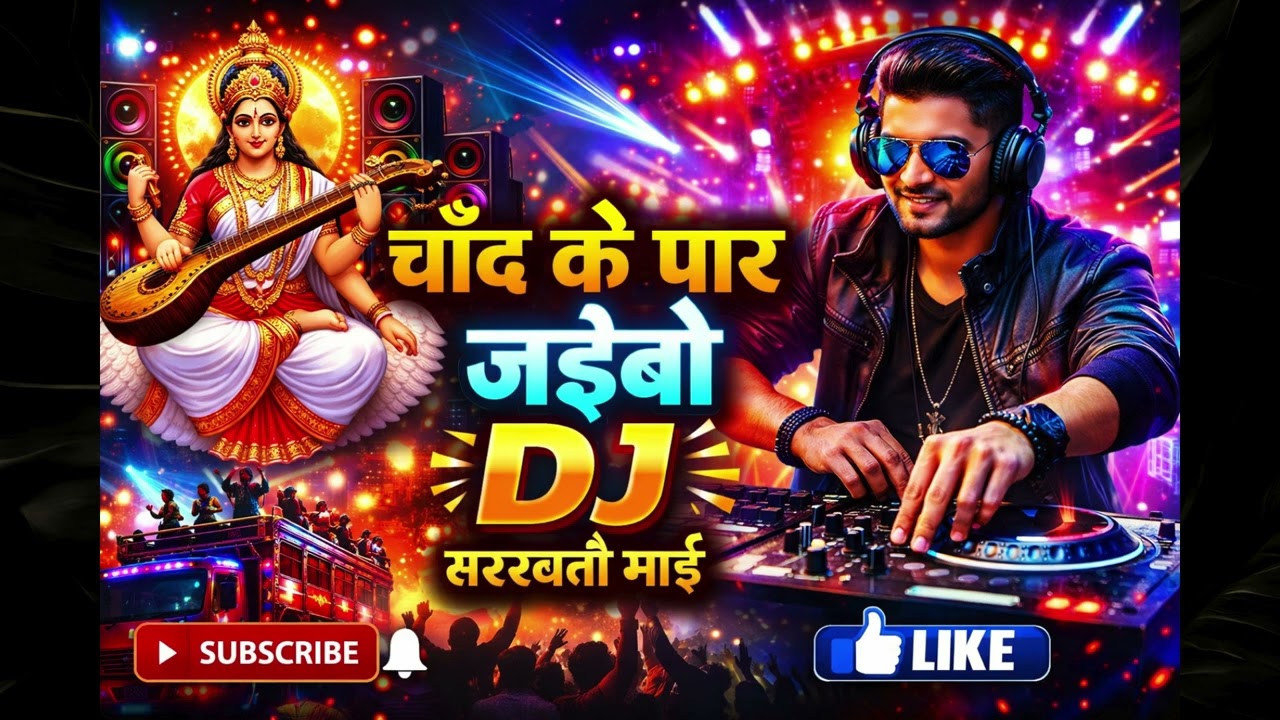 चाँद के पार जइबो | Saraswati Puja Bhojpuri DJ Song | Fast DJ Remix 2026 #viral #trending