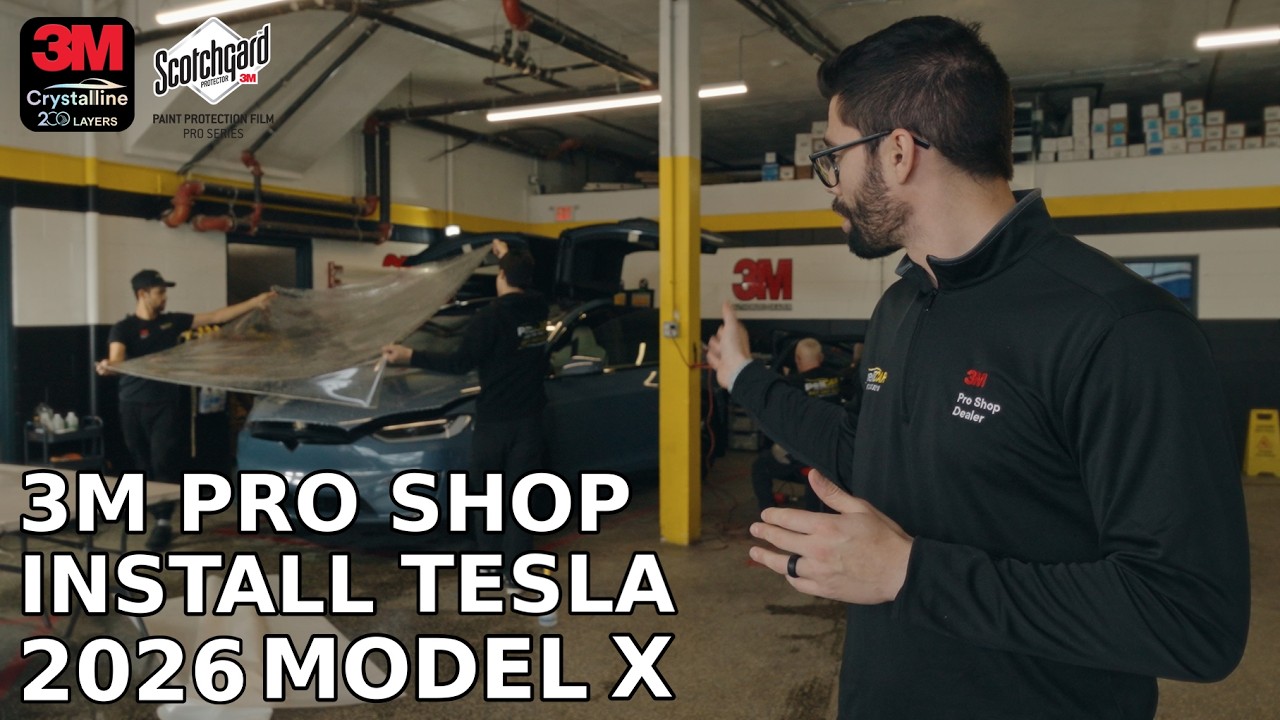 Tesla Model X Tint & PPF Install Inside a 3M Pro Shop 