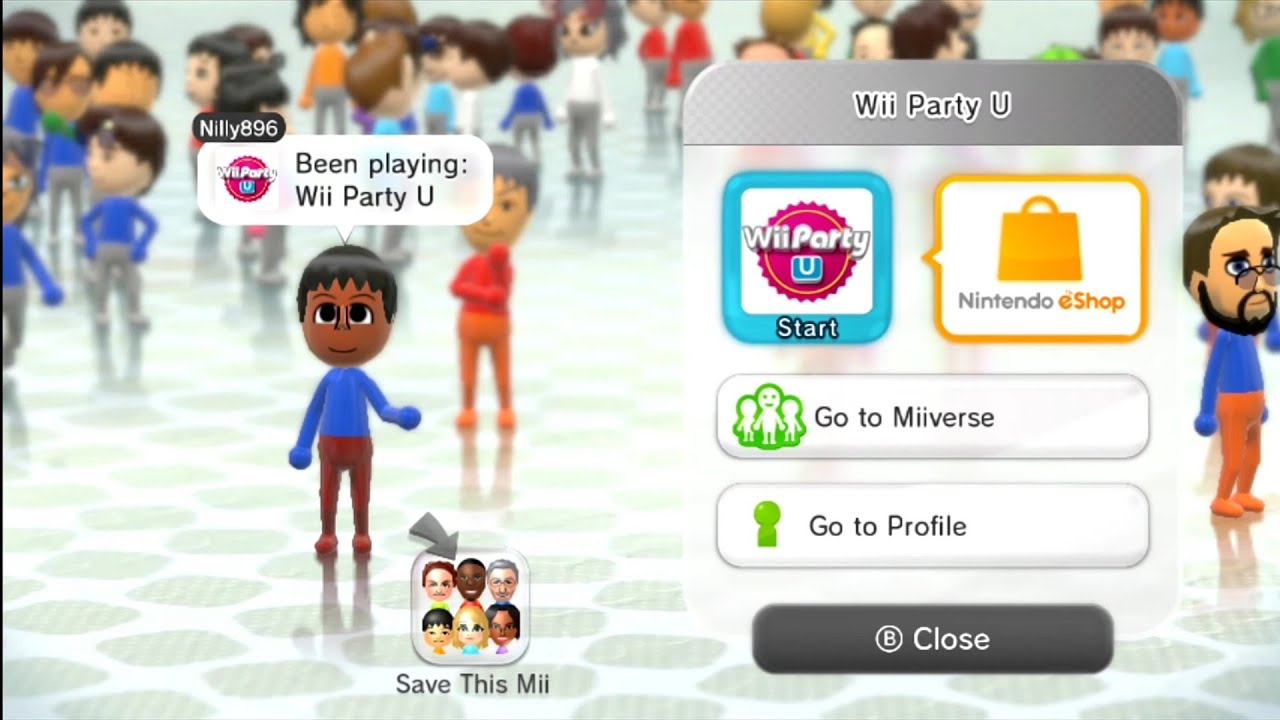 Wii U Menu - Warawara Plaza & Happy Birthday!
