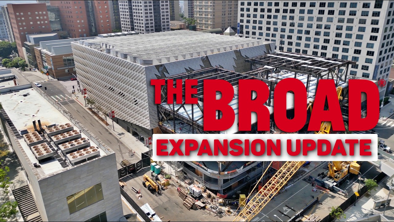 The Broad Museum Expansion Drone Construction Update