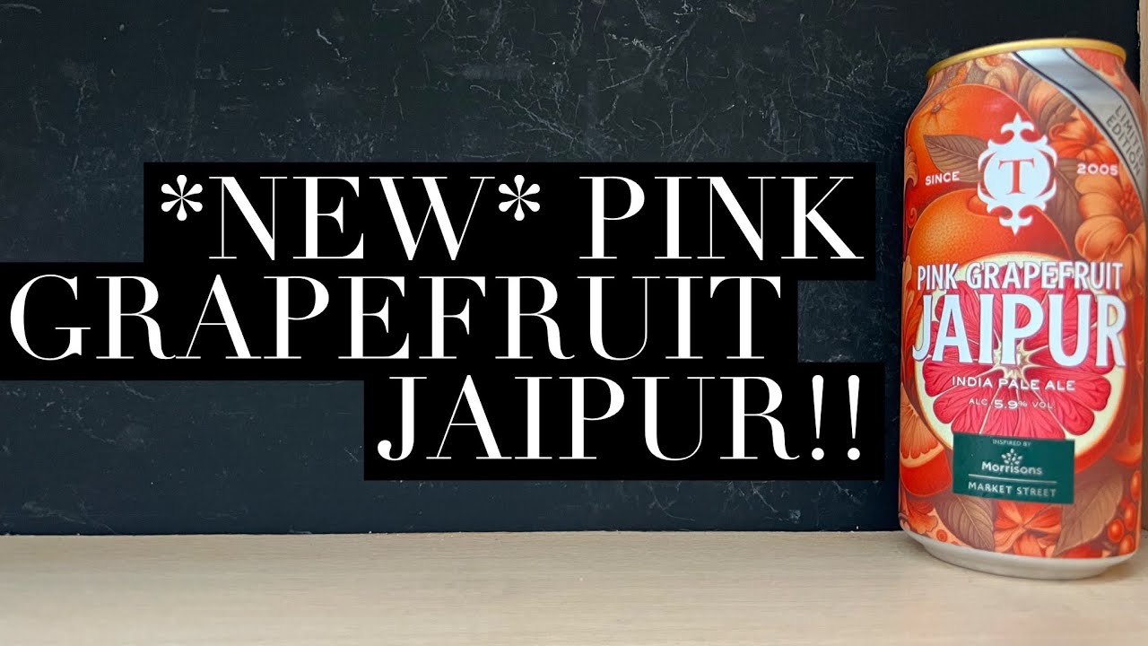 Обзор Thornbridge Pink Grapefruit Jaipur IPA, пивоварня Thornbridge Brewery, обзор Morrisons Craf...