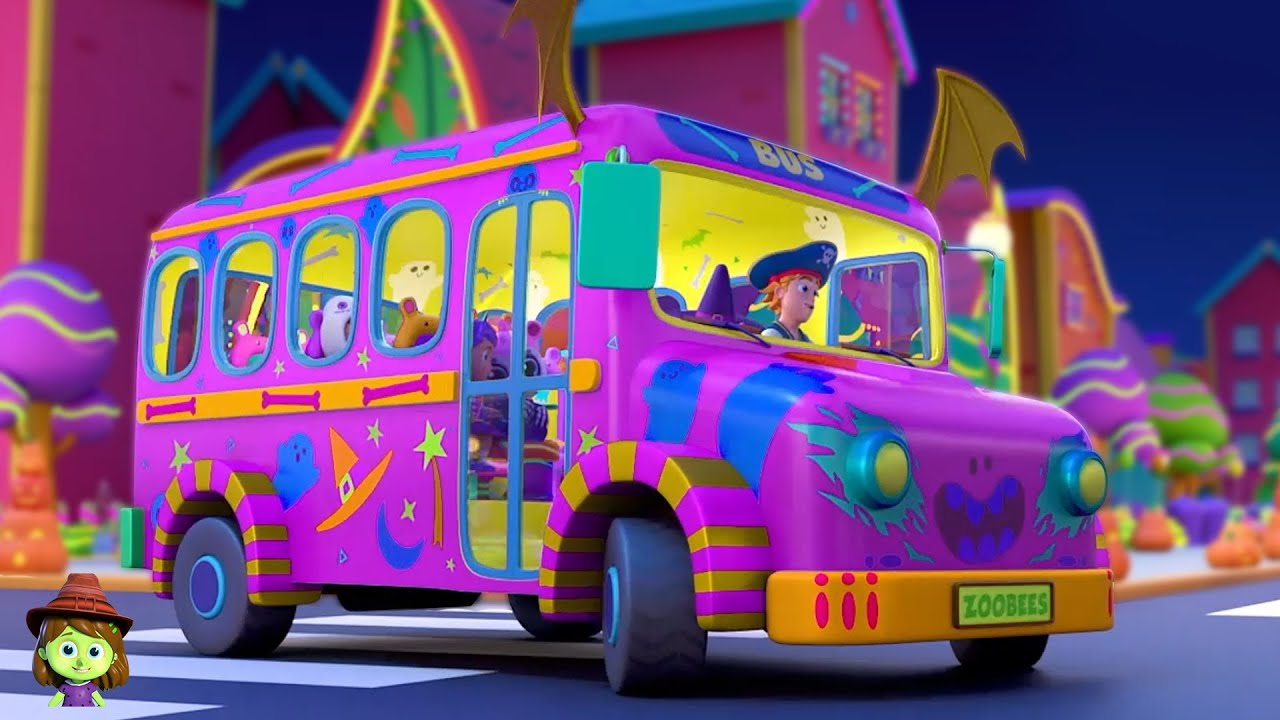 Spooky Wheels on the Bus + More Halloween Rhymes for Kids