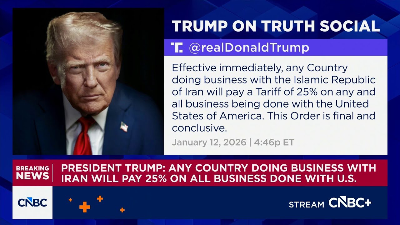 Pres. Trump: Any country doing business with Iran will pay 25% on all business done with U.S.