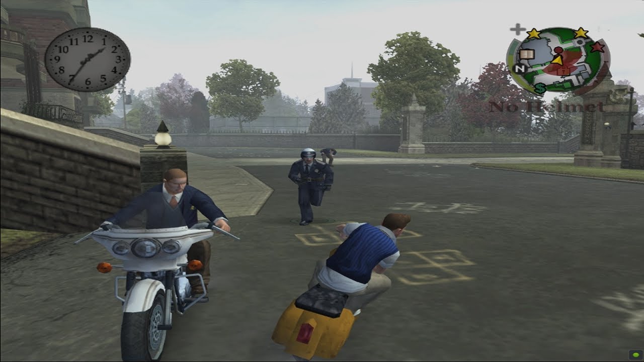 Bully PS2 - Seth steals copbike