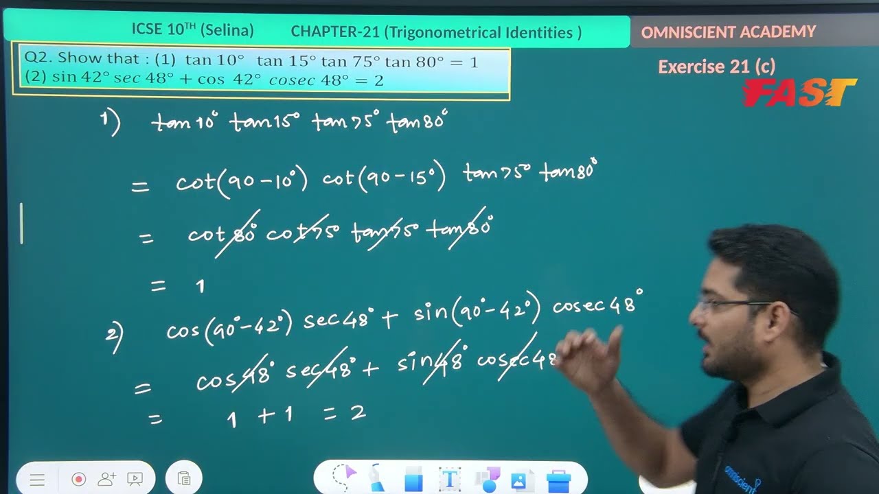 Trigonometric Identities | Lec-10 | ICSE 10th| #icsemaths 2026
