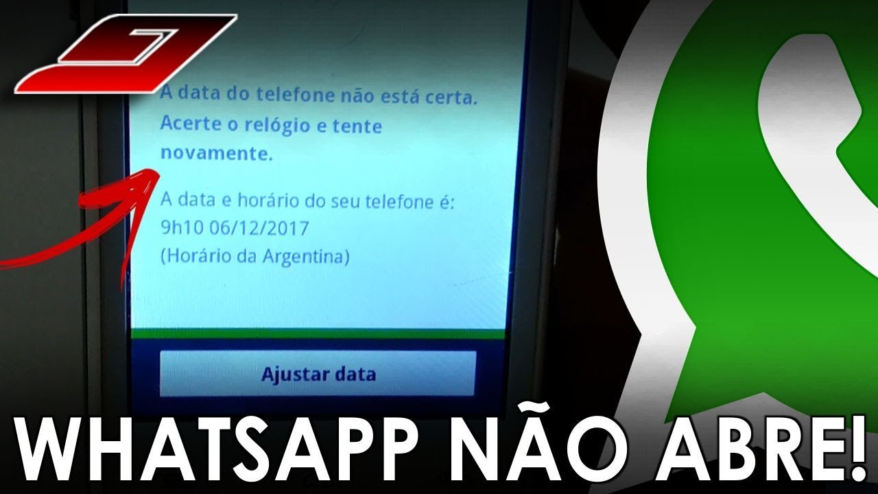 WHATSAPP NÃO ABRE - 