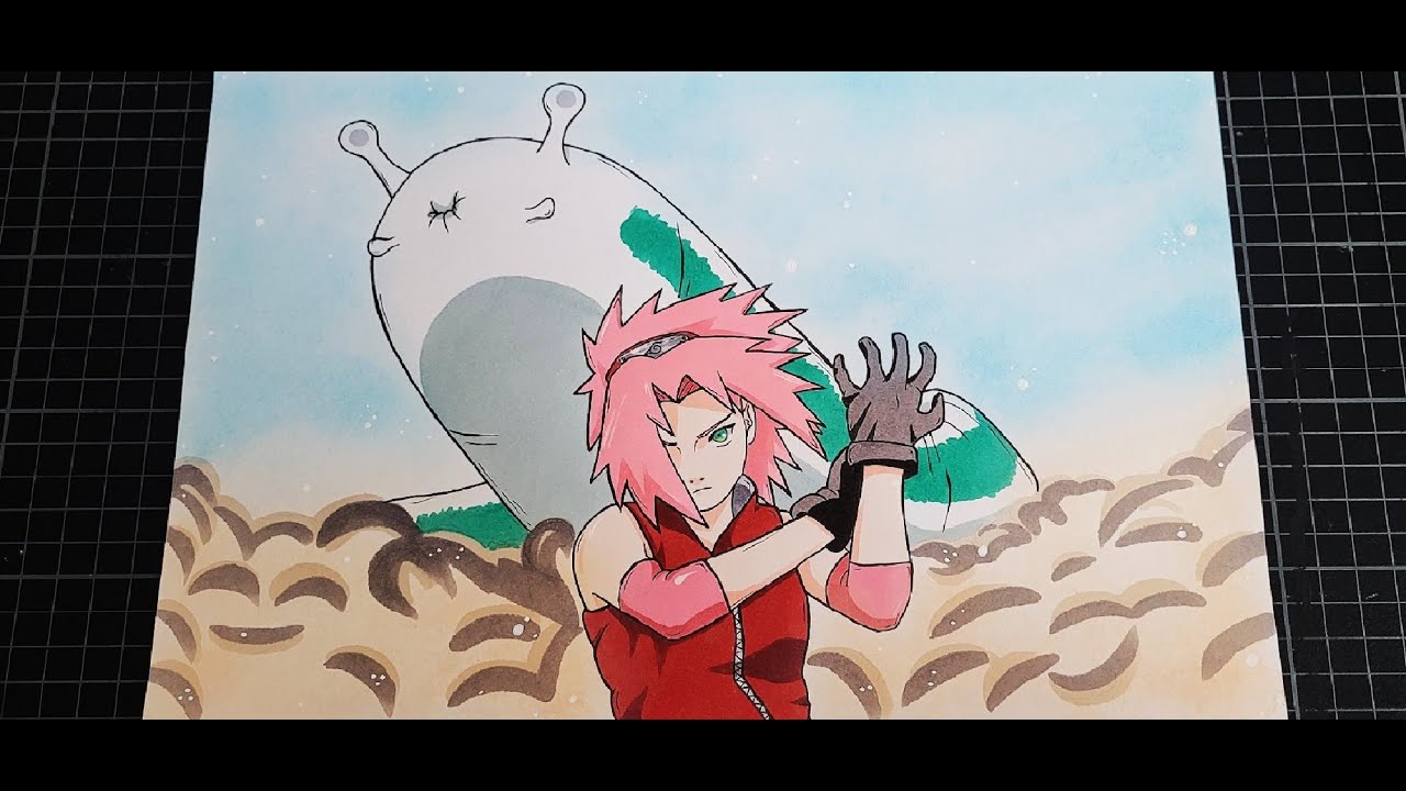 Drawing Sakura & Katsuyu | Naruto