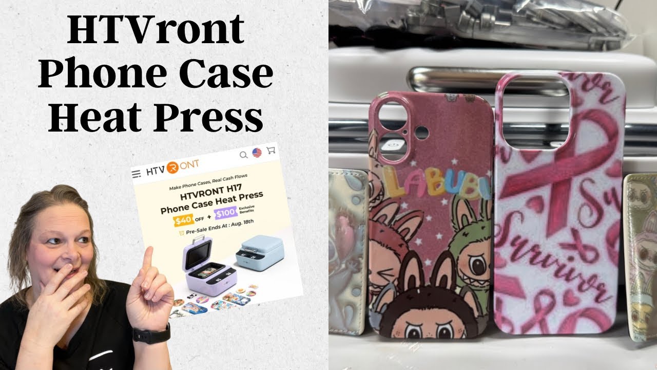 HTVront Phone Case Heat Press | Newest Heat Press on the Market | 