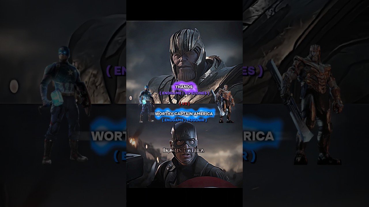Worthy Captain America vs Thanos 