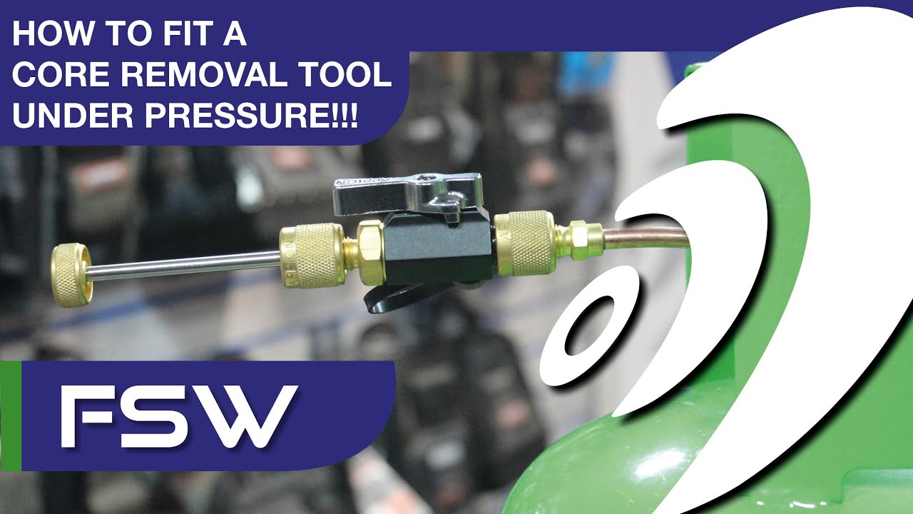 Fitting a Core Removal Tool Fitting Under Pressure