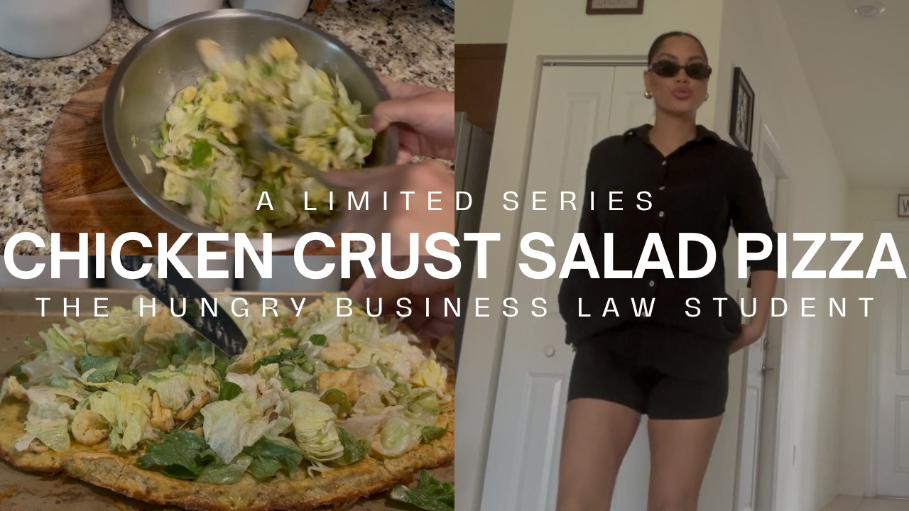 VIRAL CHICKEN CRUST SALAD PIZZA 🍕🥬