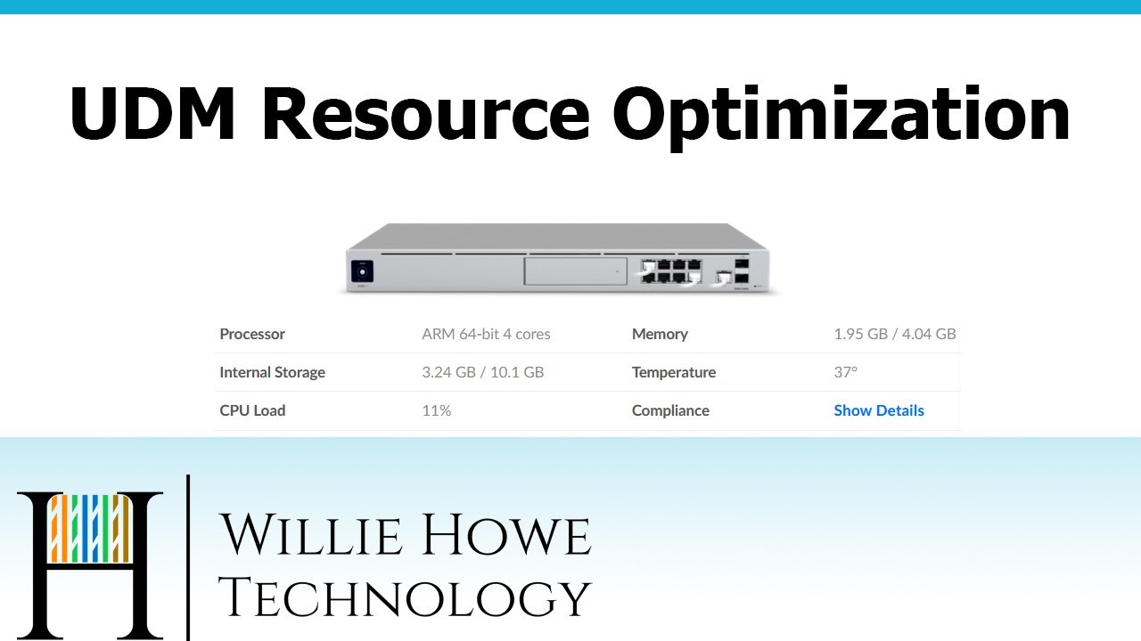 UniFi Dream Machine Pro, SE, UDR, DreamWall - Optimize System Resources!