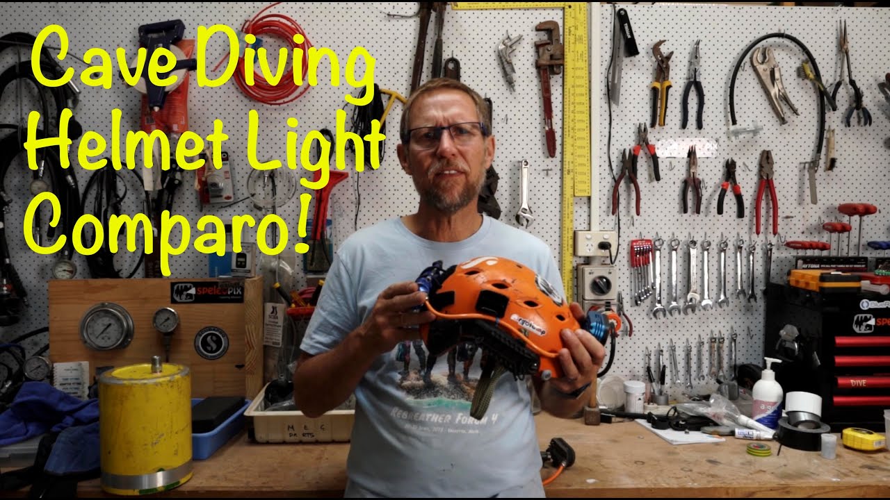 Caving and Cave Diving Helmet Lights Comparison
