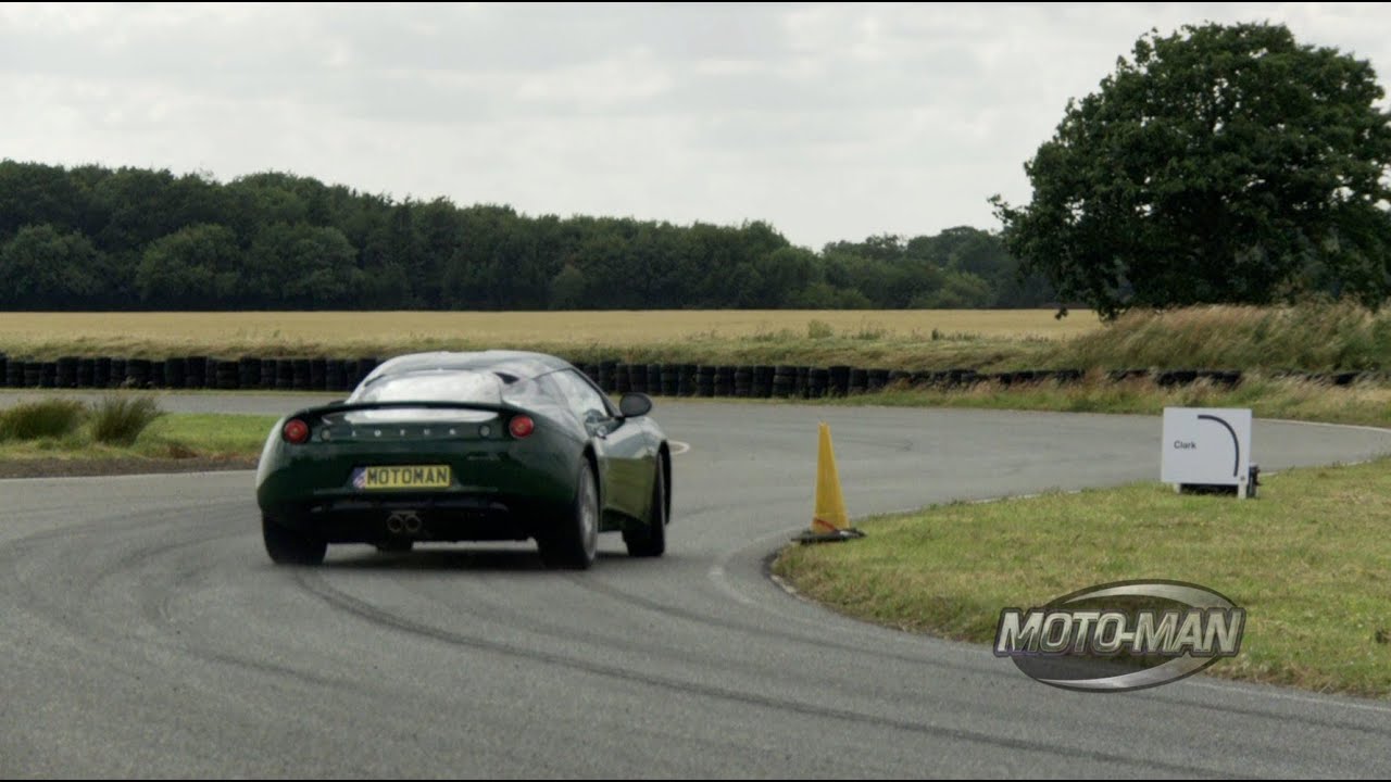Lotus Evora on the Lotus Test Track in Hethel, England