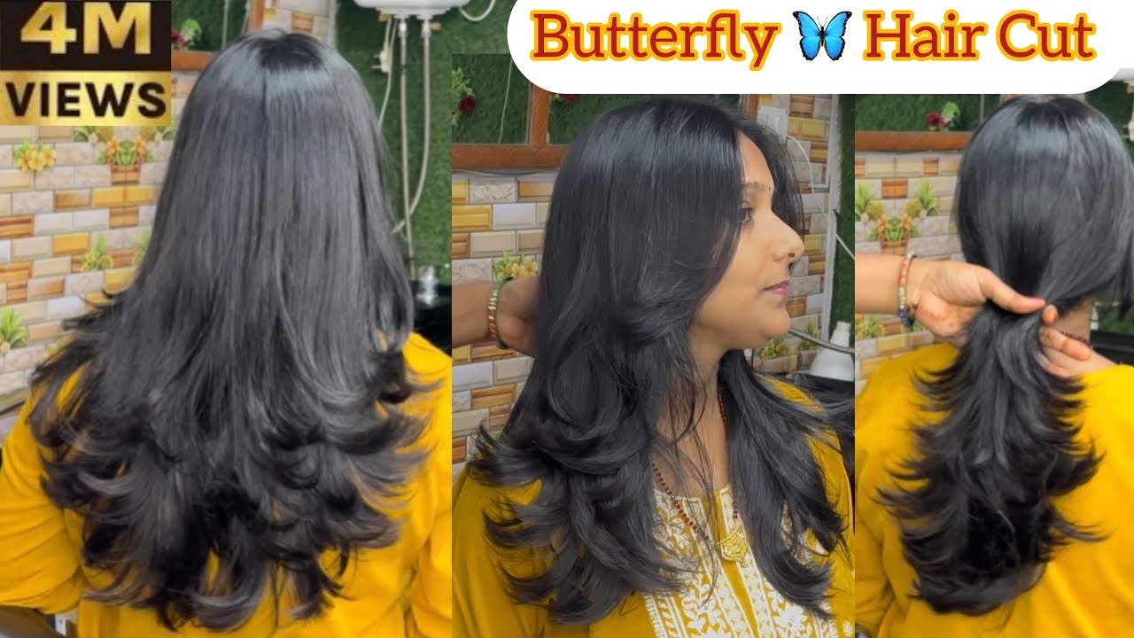 How to: Butterfly 🦋 Haircut / step cut for medium length / @pratibhabeautyparlour9039 