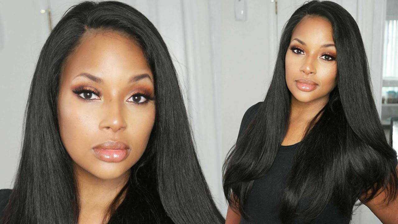 Looking like a snack in this classic Brazilian virgin straight 360 lace front wig