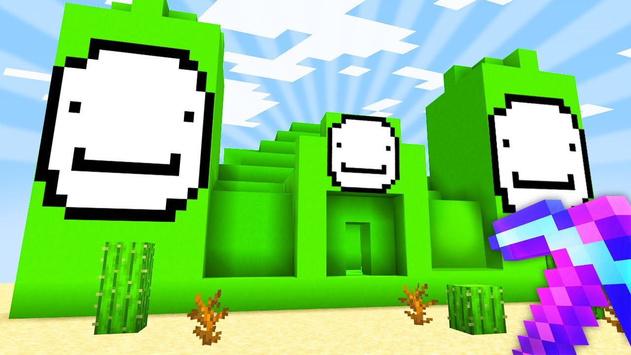 Minecraft, But There Are Youtuber Structures...