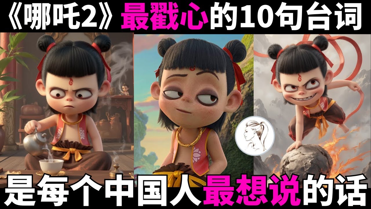 “容貌焦虑”的哪吒凭啥成为百亿影帝？这10句台词：振聋发聩！句句封神！是每个国人最想说的话！#哪吒2 #哪吒之魔童鬧海