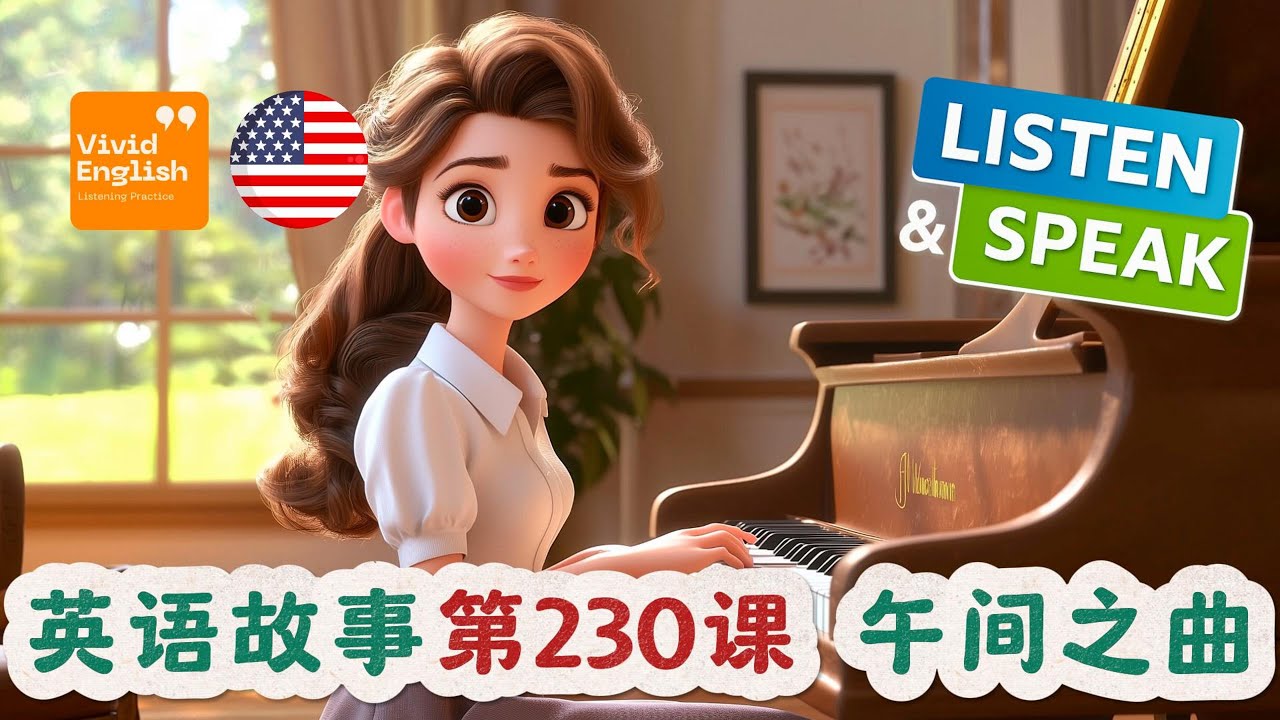 🎧听故事，学英语，简单的 Level A2 英文故事 第230课《A Song for Noon 午间之曲》，提升英语听力理解能力！ 英語故事 | 英语故事 | 英文故事