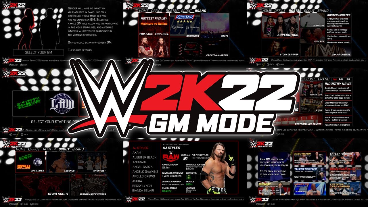WWE 2K22: GM Mode Reboot