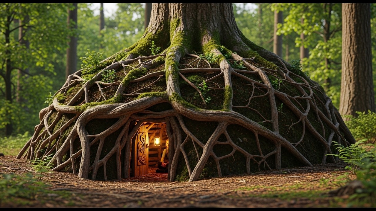 Crazy Girl Make a Bunker In A Forest  You Make It Like This Bunker