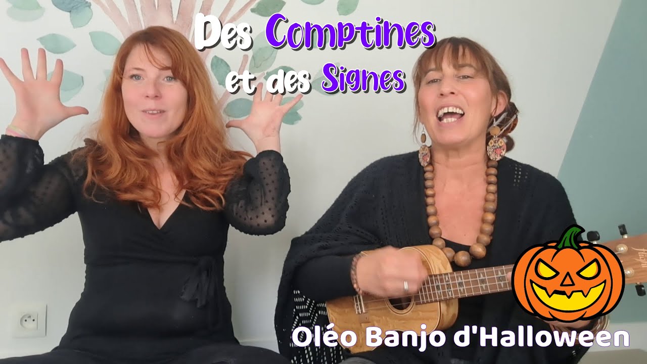 Oléo Banjo d'Halloween - Des Comptines et des Signes