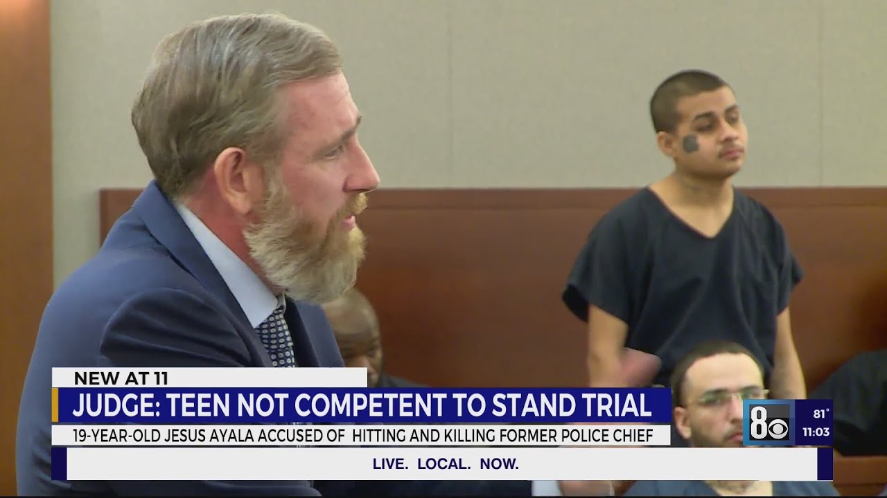 Las Vegas teen accused of killing ex-police chief unfit for trial,  judge rules