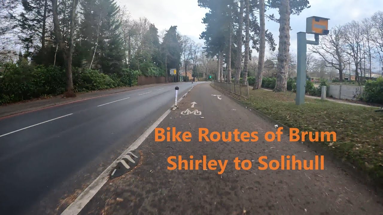 Shirley to Solihull - Full Cycle Route using Quiet Streets and Cycle Paths