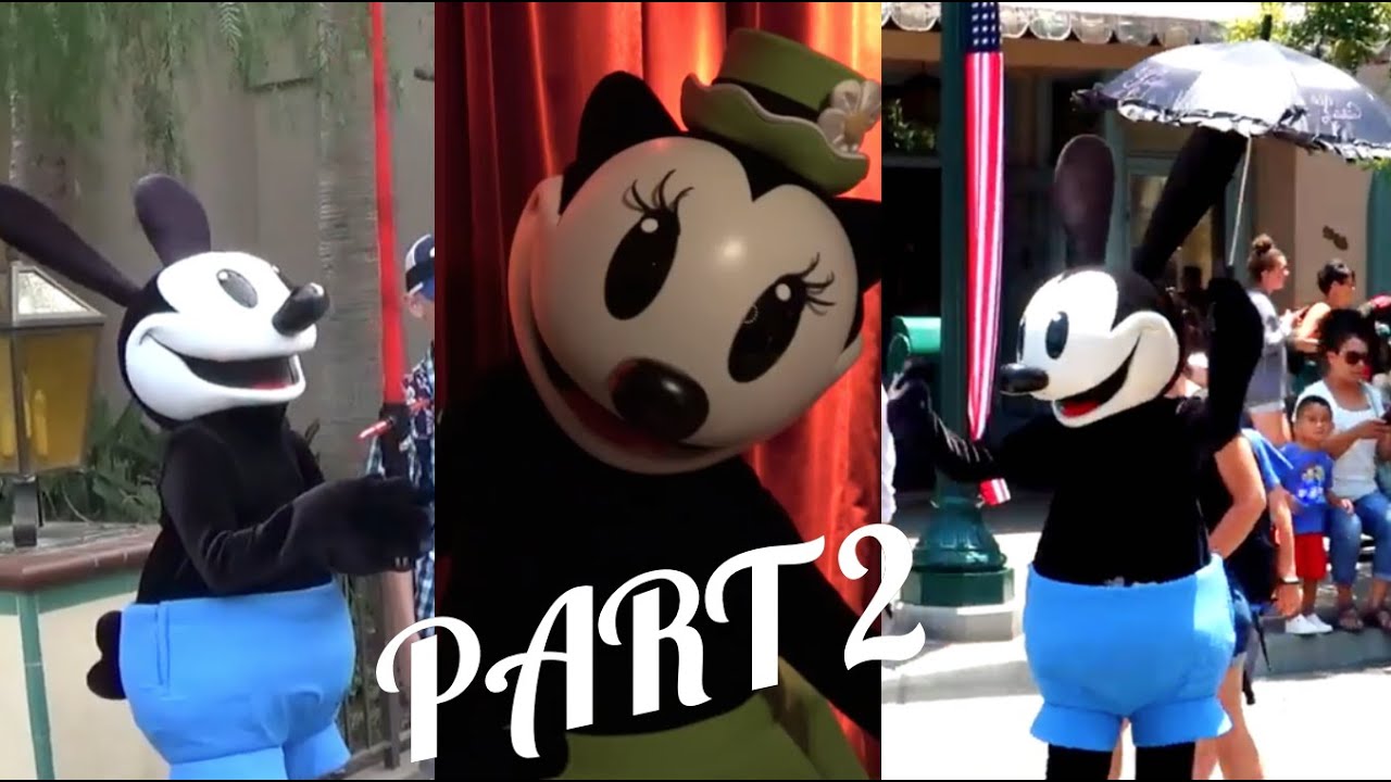 Oswald the Lucky Rabbit in Disney Parks Compilation - Part 2