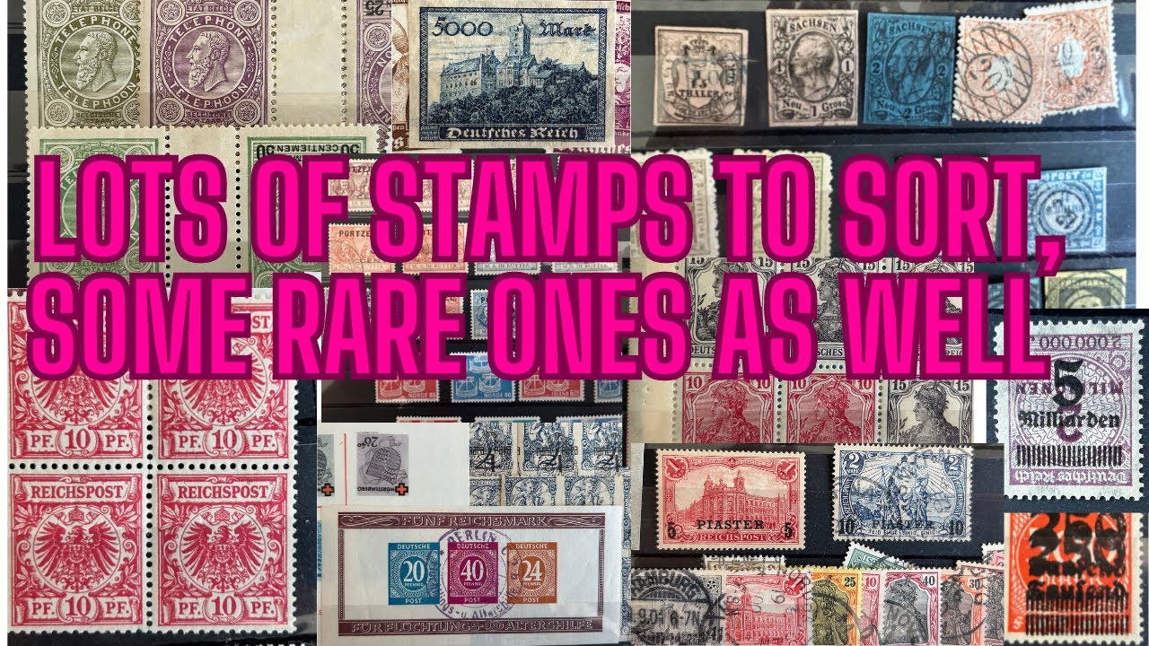 Lots of stamps I have to sort and move to their appropriate albums