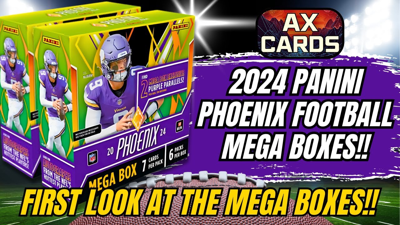2024 PANINI PHOENIX MEGA BOXES! FIRST LOOK AT RETAIL PHOENIX MEGA BOXES! #footballcards #sportscards