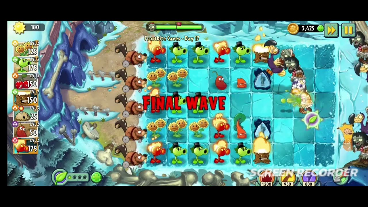 pvz2植物大戰殭屍2p.1（雖說是第一部但都打到雪原了)#pvz2