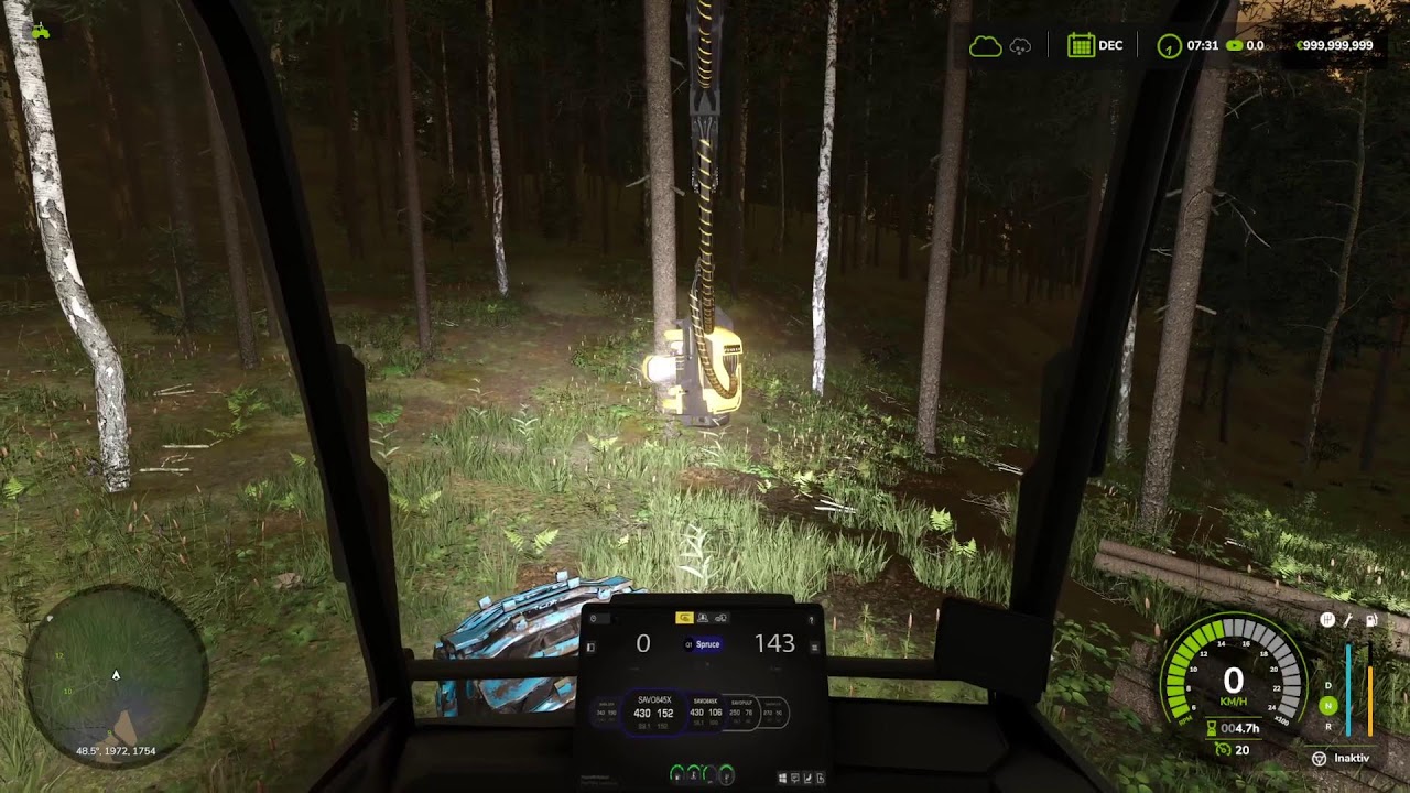 FS25 | Ponsse Scorpion Giant | Night Time Cutting (Live)