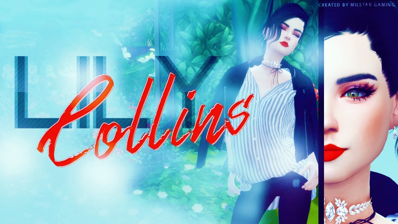 The Sims 4░Create a sim░Lily Collins░