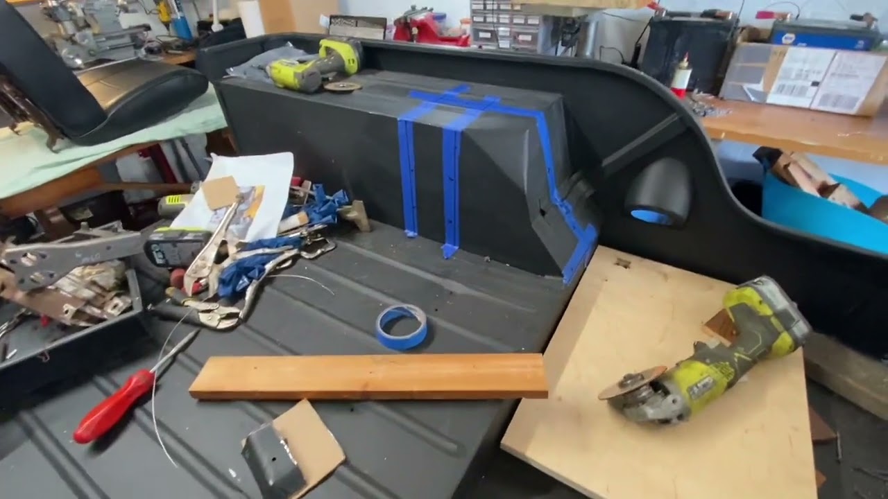 Willys CJ2A installing CJ5  seats.