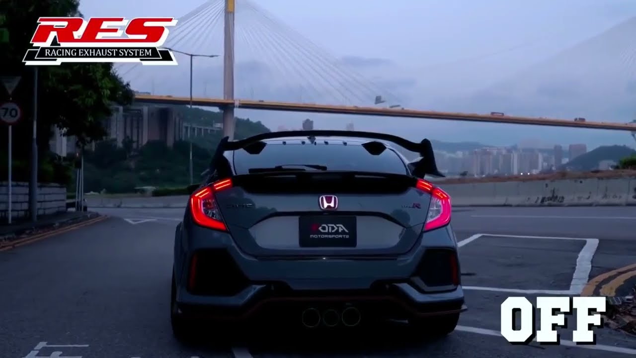 Honda Civic Type-R FK8 RES Exhaust Valvetronic Exhaust Catback System  , Loud Revs & Fly-Bys#civic