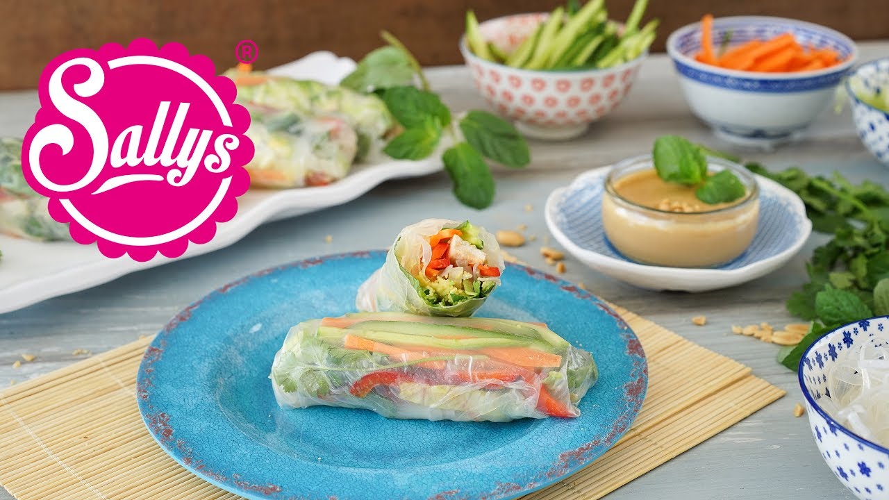 Sommerrollen / Salat to Go / gesunder Sommersnack / Sallys Welt