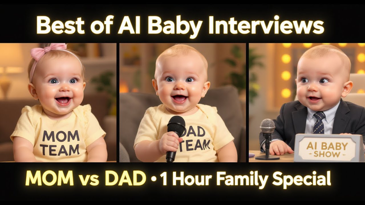 Best of AI Baby Interviews (1 Hour Special) 🤯 | MOM vs DAD: Funniest Family Moments Ever