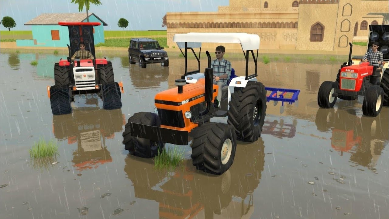 Indian Farming 3D Game //🌿🍓| Swaraj Sonalika🌱 🥭Holland Tractor //🌴🌾Gameplay 