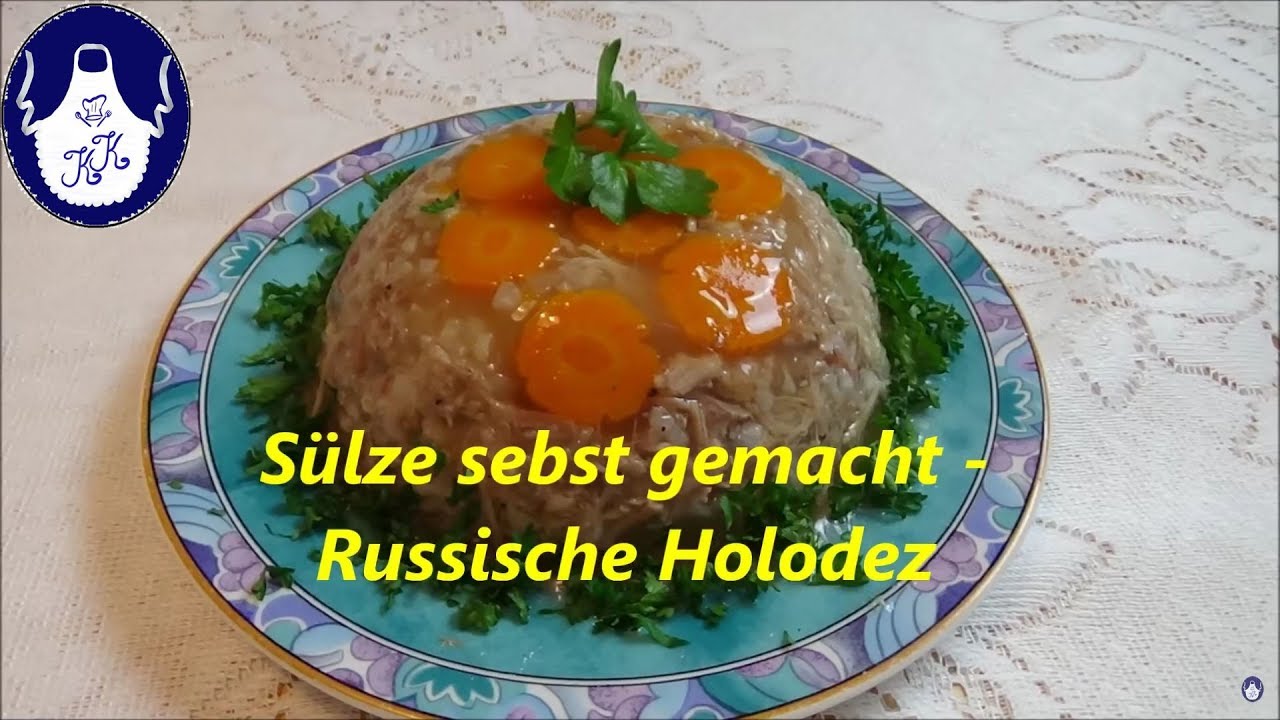 Sülze ohne Gelatine Zusatz / Russische Holodez
