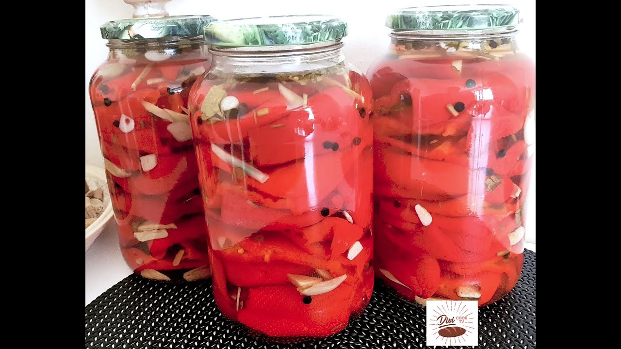 Paprika einlegen ohne künstliche Konservierungsmittel/ Gebügelte Paprika /Pickled Peppers