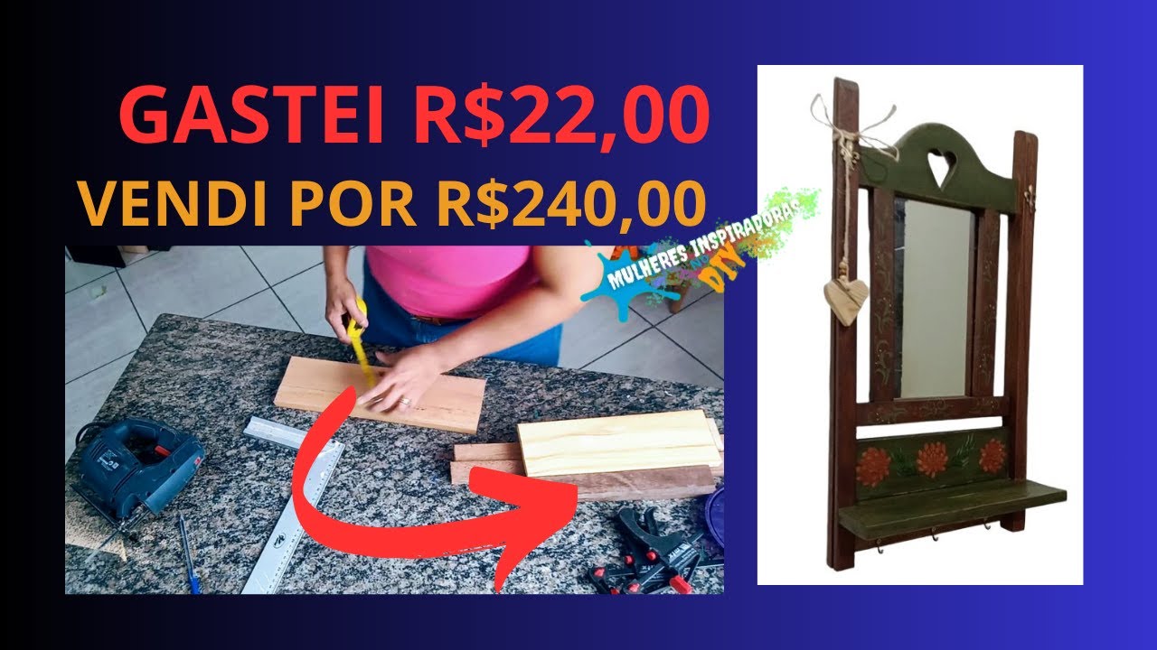 TRANSFORME SOBRAS DE MADEIRA EM DECORAÇÃO DE LUXO
