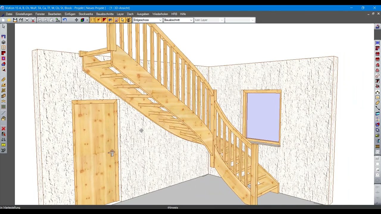 VISKON TREPPE FERTIGUNG von WETO | Erstellung, Planung und Funktionsweise in 2D & 3D