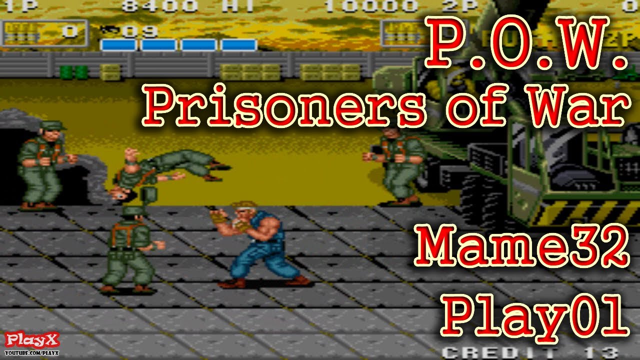 Mame32 Plus! Plus! v0.120 P.O.W. Prisoners of War Game Play01-[PlayX]