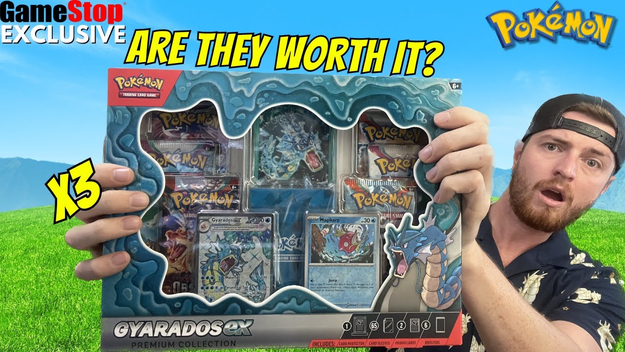 Opening 3 of the new GameStop EXCLUSIVE Gyarados Boxes