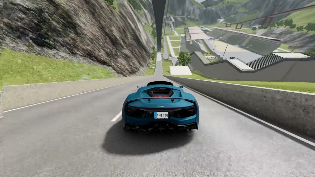 Car vs mega height #beamngdrive