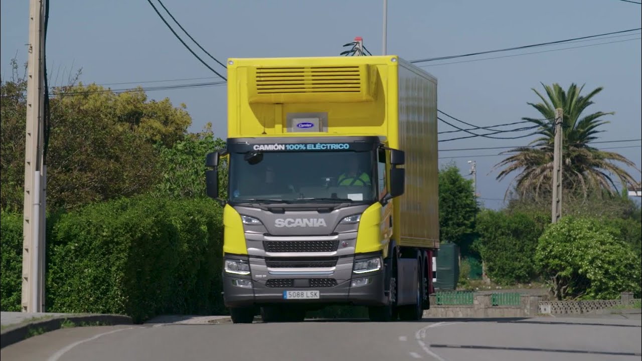 Electric Scania truck enables fossil-free deliveries for Spanish food retailer Alimerka